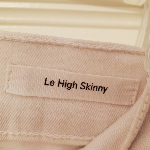 Frame Denim size 24 White High Rise Skinny Jeans - Picture 4 of 6